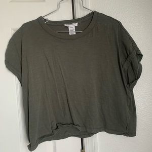 Army green blouse/ t-shirt